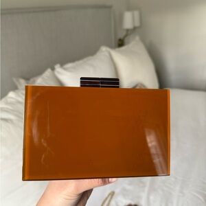 Brie Leon Amber Acrylic Clutch